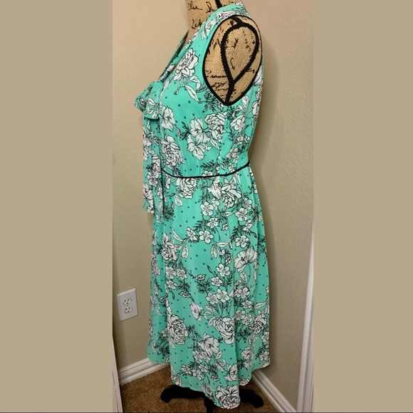 ELLE : Mint Green Floral Dress - Picture 5 of 11